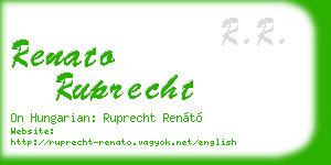 renato ruprecht business card